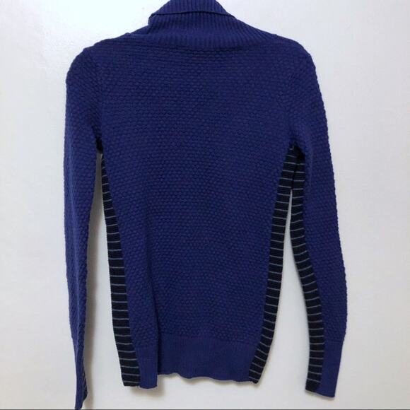 Athleta Merino sweater wool blue turtleneck XXS - Picture 5 of 5